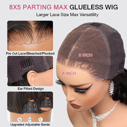 Reddish Brown with Dark Roots 4B 4C Hairline Kinky Edges Jerry Curly Ombre Human Hair Glueless Wig