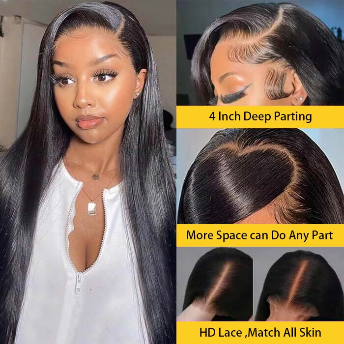 Pre Pleached Pre Cut Lace Glueless Wig 220% Density 8x5/13x4 HD Lace Frontal Put On and Go Human Hair Wigs Special Offer