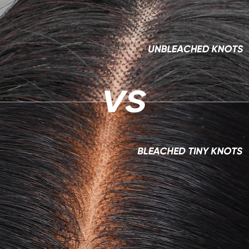 [BOGO] Pre Cut Lace Glueless Human Hair Wig Bleached Knots 8x5 HD Lace Put On Go Wig Special Offer