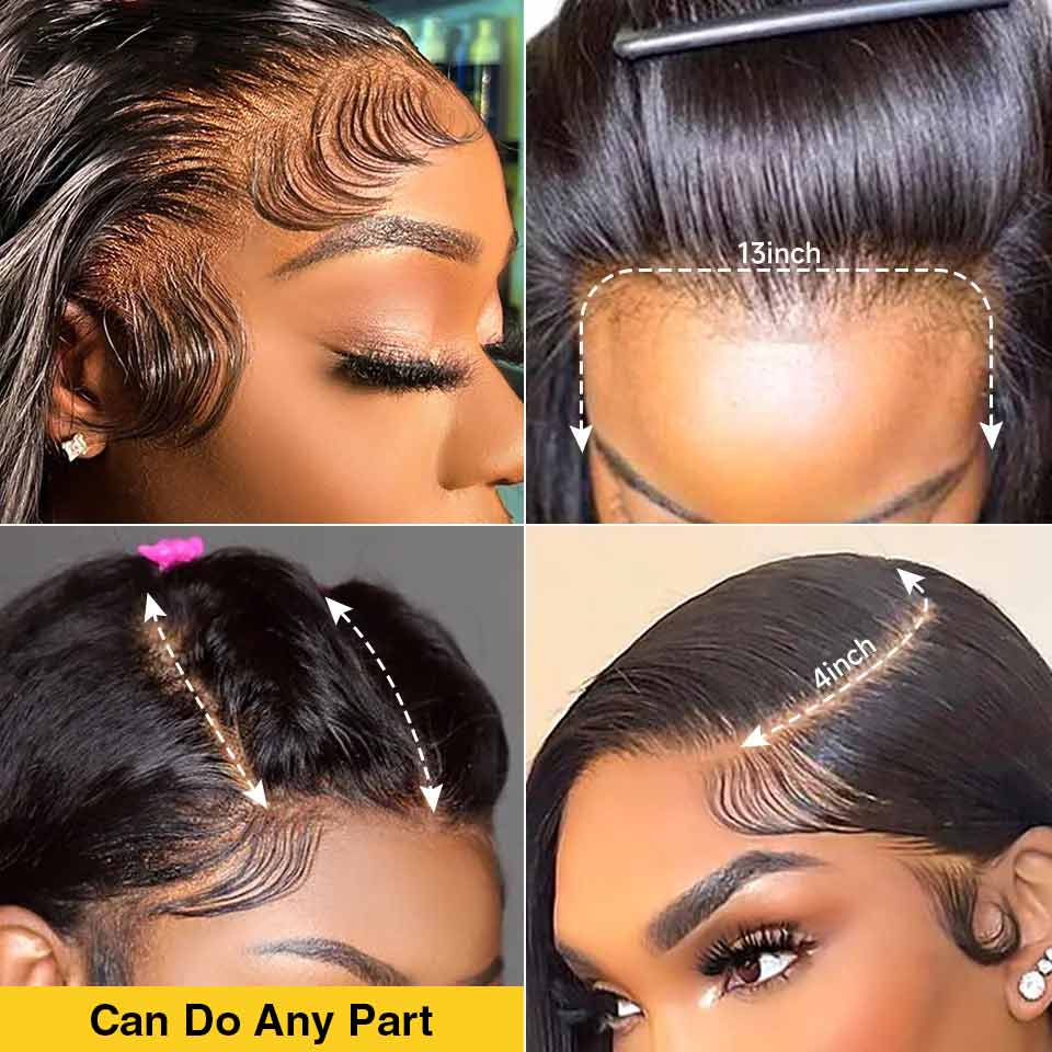 Pre Pleached Pre Cut Lace Glueless Wig 220% Density 8x5/13x4 HD Lace Frontal Put On and Go Human Hair Wigs Special Offer