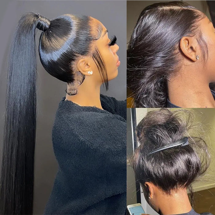 Put On & Go Upgraded Hidden Strap Snug Fit 360 Lace Frontal Wig Glueless Human Hair Wigs Special Offer