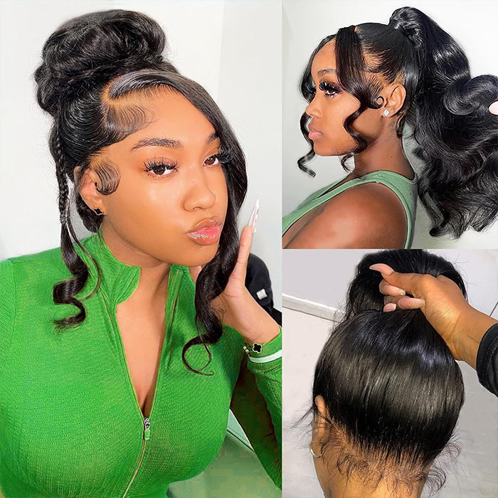 Put On & Go Upgraded Hidden Strap Snug Fit 360 Lace Frontal Wig Glueless Human Hair Wigs Special Offer
