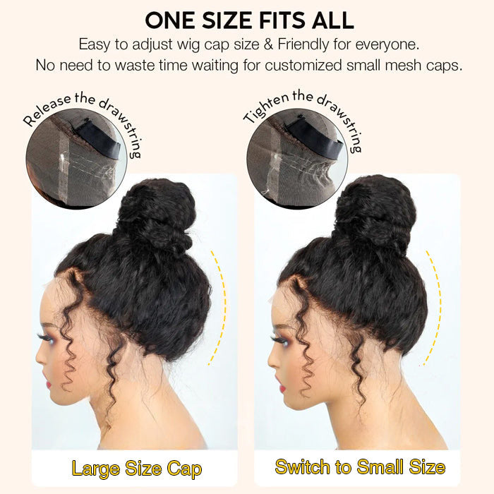 Put On & Go Upgraded Hidden Strap Snug Fit 360 Lace Frontal Wig Glueless Human Hair Wigs Special Offer