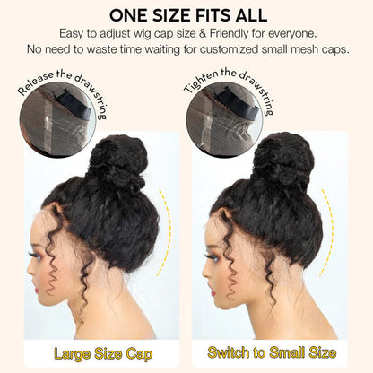 Put On & Go Upgraded Hidden Strap Snug Fit 360 Lace Frontal Wig Glueless Human Hair Wigs Special Offer