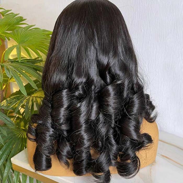 Romance Curl 3D Body Wave Skinlike Pre Cut HD Lace Front Wig Pre Bleached Knots Glueless Wig
