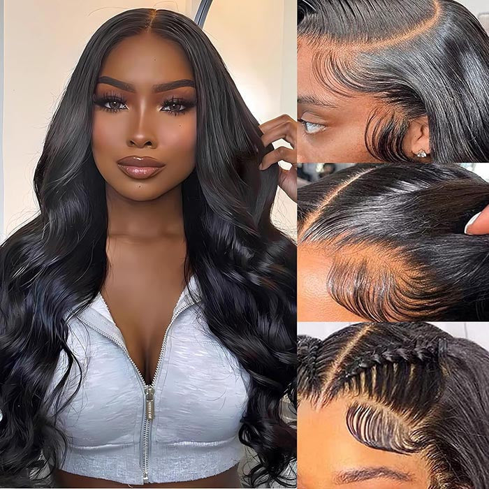 [BOGO] Skin Melt Body Wave 13x4 HD Lace Front Human Hair Wigs with Bleached Knots Special Offer