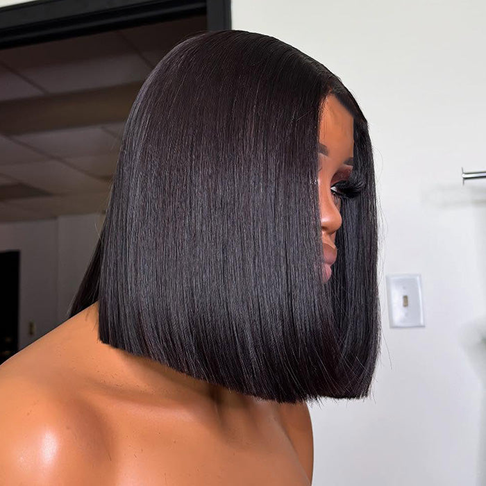 Exclusive Flash | Straight Bob Pre Cut 8x5 Lace Glueless Wig 220% Density Special Offer