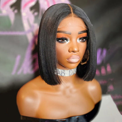Exclusive Flash | Straight Bob Pre Cut 8x5 Lace Glueless Wig 220% Density Special Offer