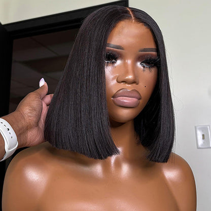 Exclusive Flash | Straight Bob Pre Cut 8x5 Lace Glueless Wig 220% Density Special Offer