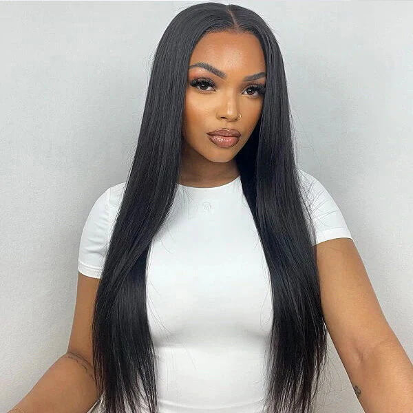 Subella Hair HD Transparent T Part Lace Wig Straight Human Hair