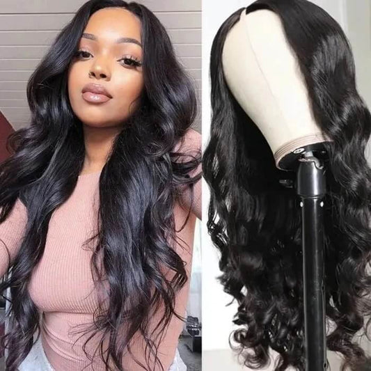 Beginner Friendly V Part Body Wave Wig No Leave Out Super Natural Human Hair Wig