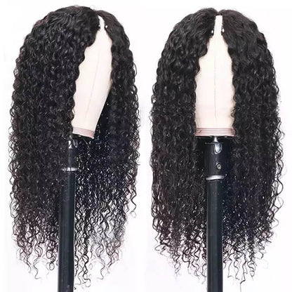 Subella Glueless V Part 0 Skill Needed Wig Beginner Friendly Natural Scalp Curly Human Hair