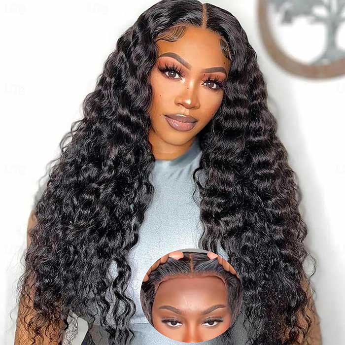 [BOGO] Wet And Wavy 13x4 Lace Front Wig Water Wave 100% Human Hair Wigs for Sale Special Offer