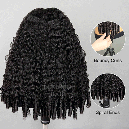 9x6 Burmese Curly M-cap Draw String Wear Go Wig HD Lace Bleached Knots Glueless Wig | BGMgirl Hair