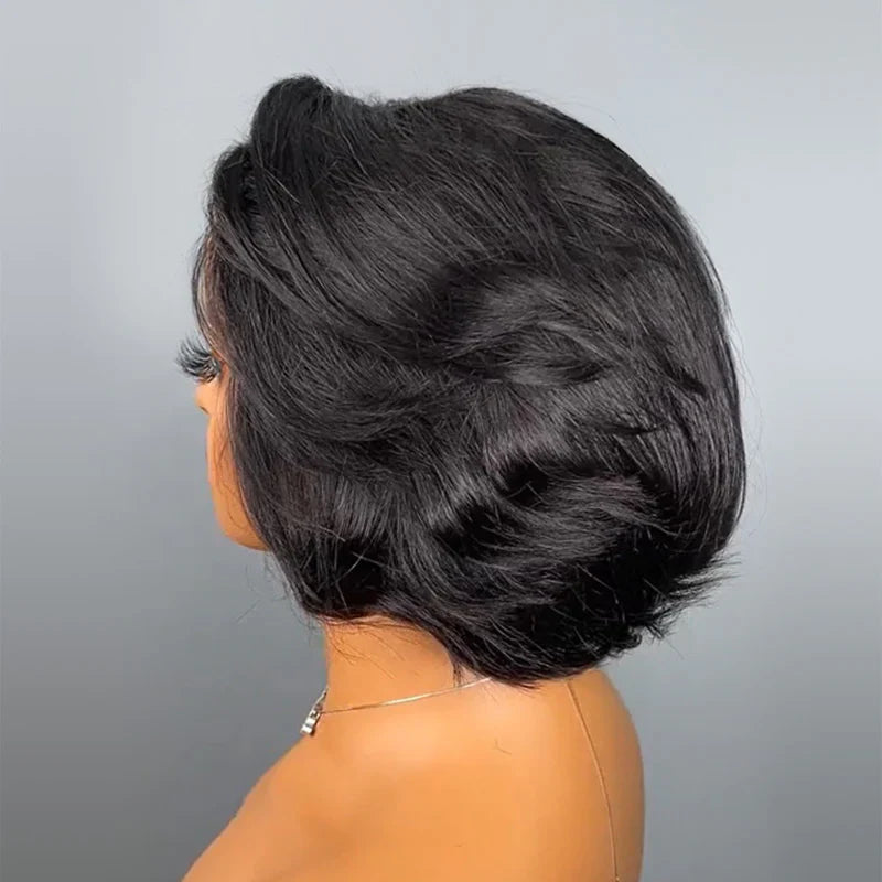 Blowout Bob Straight 7x5 Lace Wear Go Wig Pre-Bleached Tiny Knots Glueless Wig | BGMgirl Hair