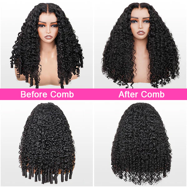 9x6 Burmese Curly M-cap Draw String Wear Go Wig HD Lace Bleached Knots Glueless Wig | BGMgirl Hair