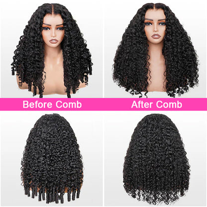 9x6 Burmese Curly M-cap Draw String Wear Go Wig HD Lace Bleached Knots Glueless Wig | BGMgirl Hair