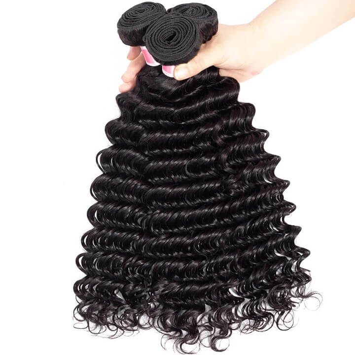 Deep Wave Virgin Hair Unprocessed Deep Wave Human Hair 3 Bundles