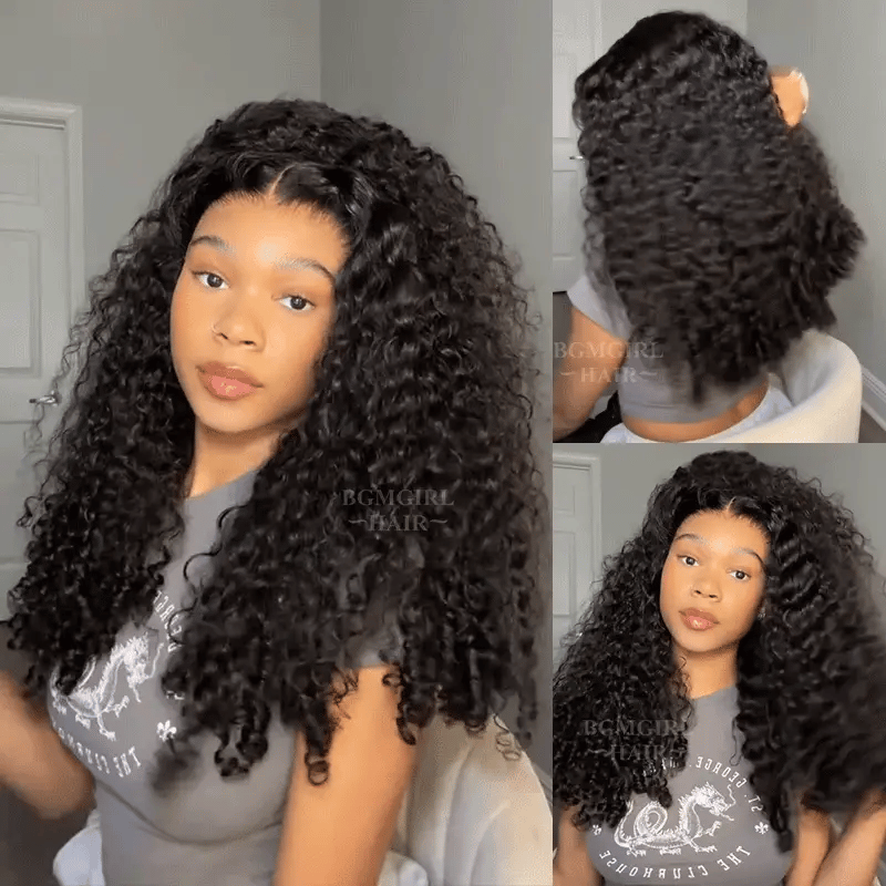 9x6 Burmese Curly M-cap Draw String Wear Go Wig HD Lace Bleached Knots Glueless Wig | BGMgirl Hair