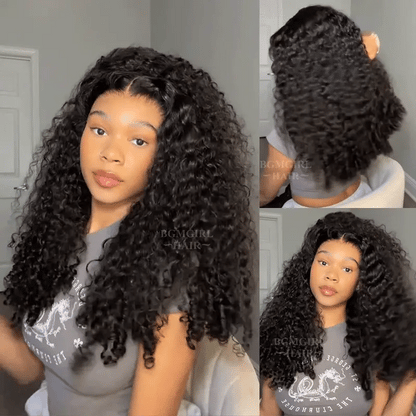 9x6 Burmese Curly M-cap Draw String Wear Go Wig HD Lace Bleached Knots Glueless Wig | BGMgirl Hair
