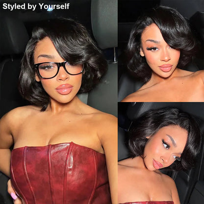 Blowout Bob Straight 7x5 Lace Wear Go Wig Pre-Bleached Tiny Knots Glueless Wig | BGMgirl Hair
