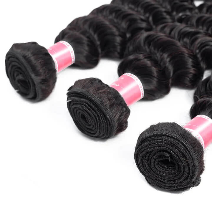 Deep Wave Virgin Hair Unprocessed Deep Wave Human Hair 3 Bundles