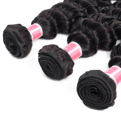 Deep Wave Virgin Hair Unprocessed Deep Wave Human Hair 3 Bundles