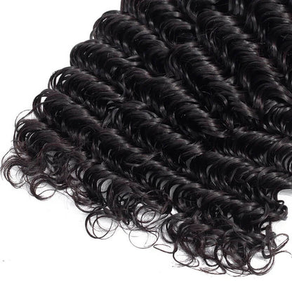 Deep Wave Virgin Hair Unprocessed Deep Wave Human Hair 3 Bundles