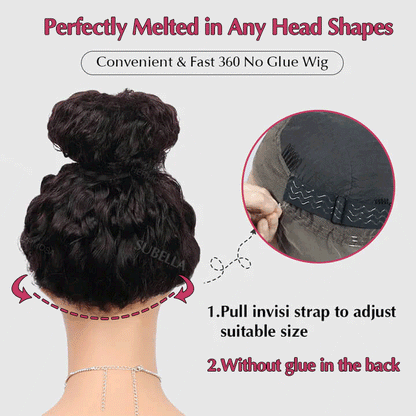 Luxury 350% Density Relastic 4C Hairline Kinky Edges Spiral Curly Glueless Ombre Highlight Lace Front Wig