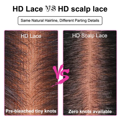 M-cap Kinky Straight / Yaki Straight 9x6 Wear Go Wig HD Lace Pre-Bleached Tiny Knots Glueless Wig | BGMgirl Hair