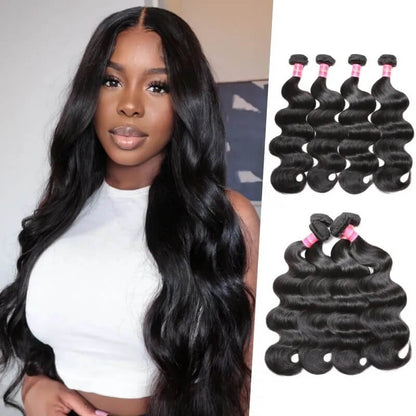 Body Wave Virgin Human Hair 4 Bundles 100% Unprocessed Virgin Human Hair Extension