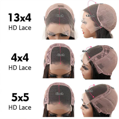 4C Edge Body Wave HD Lace Front Wig With Curly Baby Hair Pre Plucked Natural Hairline Glueless Human Hair Wigs