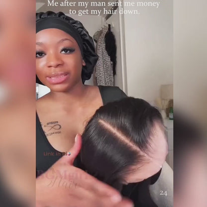 9x6 M-Cap Straight Wear Go Wig Pre Bleached Tiny Knots Pre Plucked Hairline Glueless Wig | BGMgirl Hair