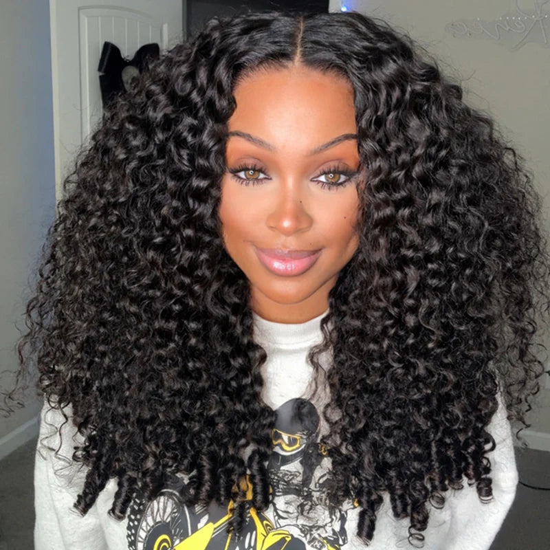 9x6 Burmese Curly M-cap Draw String Wear Go Wig HD Lace Bleached Knots Glueless Wig | BGMgirl Hair
