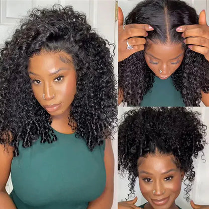 13x6 Burmese Curly Draw String Wear Go Wig HD Lace Bleached Knots Glueless Wig | BGMgirl Hair