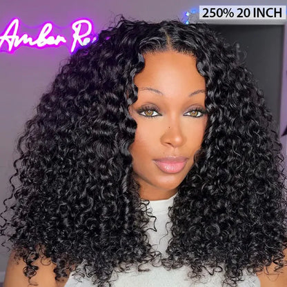 13x6 Burmese Curly Draw String Wear Go Wig HD Lace Bleached Knots Glueless Wig | BGMgirl Hair