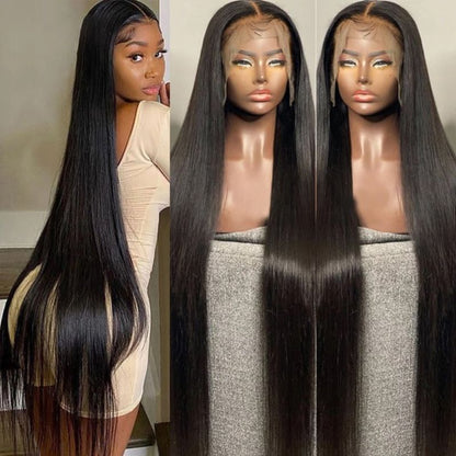 Skin Melt HD Lace Wigs 13x4 Lace Front Wigs Glueless Straight Human Hair Wigs