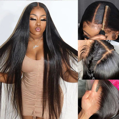 Skin Melt HD Lace Wigs 13x4 Lace Front Wigs Glueless Straight Human Hair Wigs