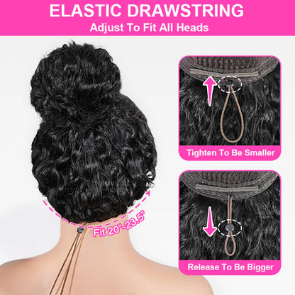 M-cap Straight 9x6 Wear Go Wig HD Lace Pre-Bleached Tiny Knots Pre-Plucked Natural Hairline Glueless Wig | BGMgirl Hair