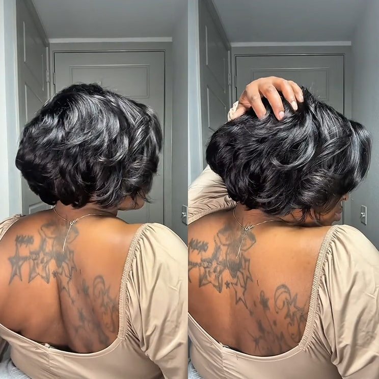Blowout Bob Straight 7x5 Lace Wear Go Wig Pre-Bleached Tiny Knots Glueless Wig | BGMgirl Hair
