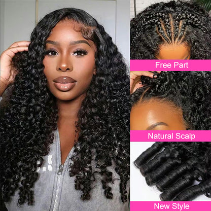 9x6 Burmese Curly M-cap Draw String Wear Go Wig HD Lace Bleached Knots Glueless Wig | BGMgirl Hair