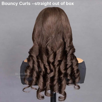 Layered Cut Chocolate Brown #4 Body Wave Wear Go Wig 7x5 Lace Closure 180% Glueless Color Wig | BGMgirl Hair