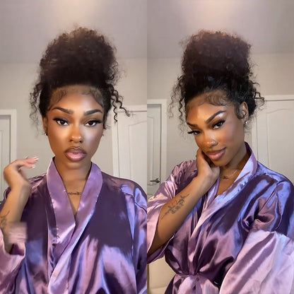 360 Lace Water Wave Invisi Draw String Wear Go Wig Pre-Bleached Pre-Cut Lace Glueless Wig | BGMgirl Hair