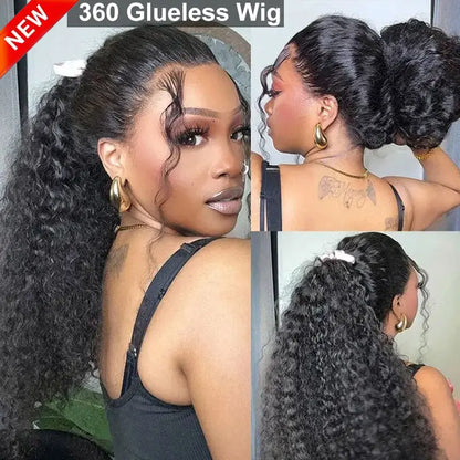 360 Lace Water Wave Invisi Draw String Wear Go Wig Pre-Bleached Pre-Cut Lace Glueless Wig | BGMgirl Hair